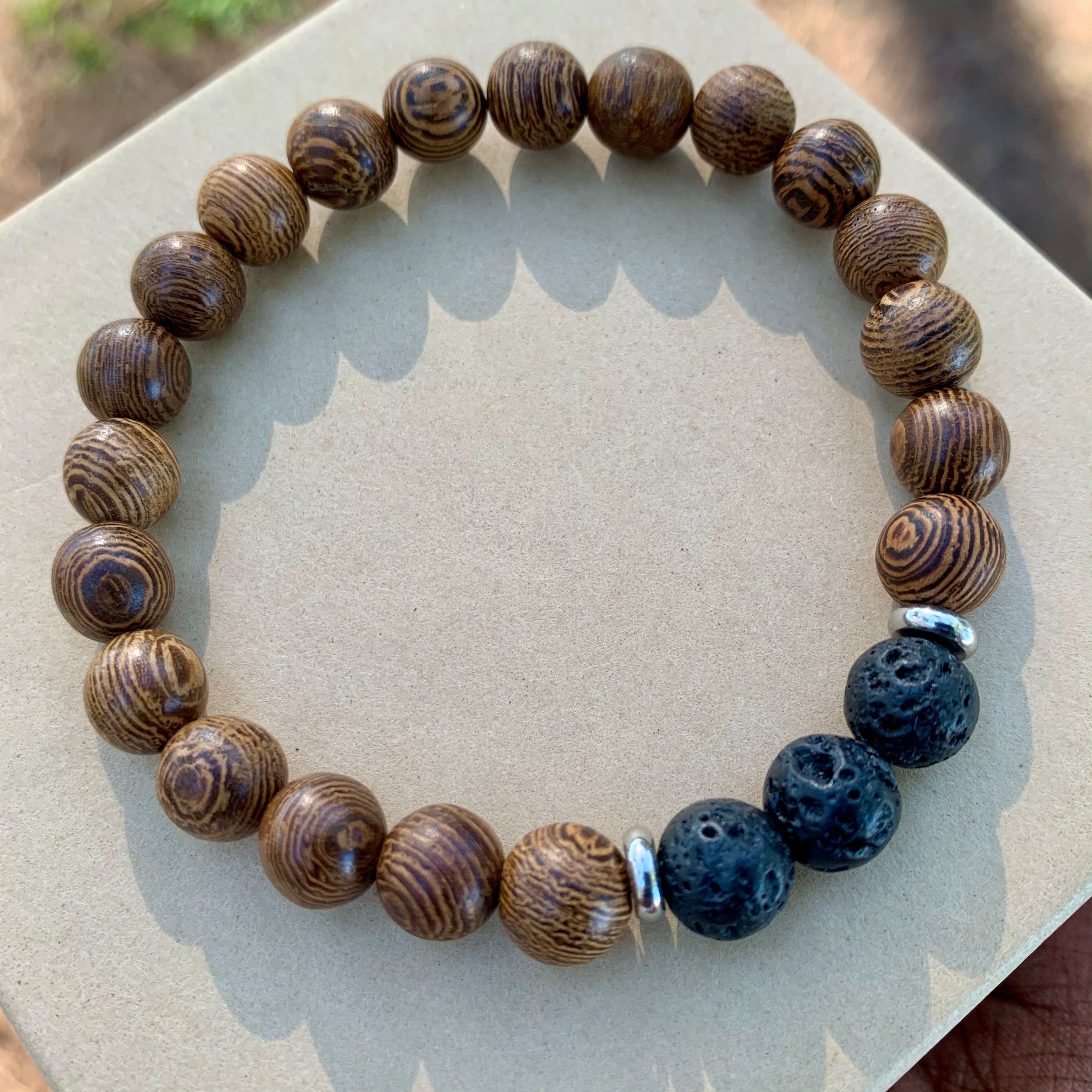 Wooden Earth Bracelet